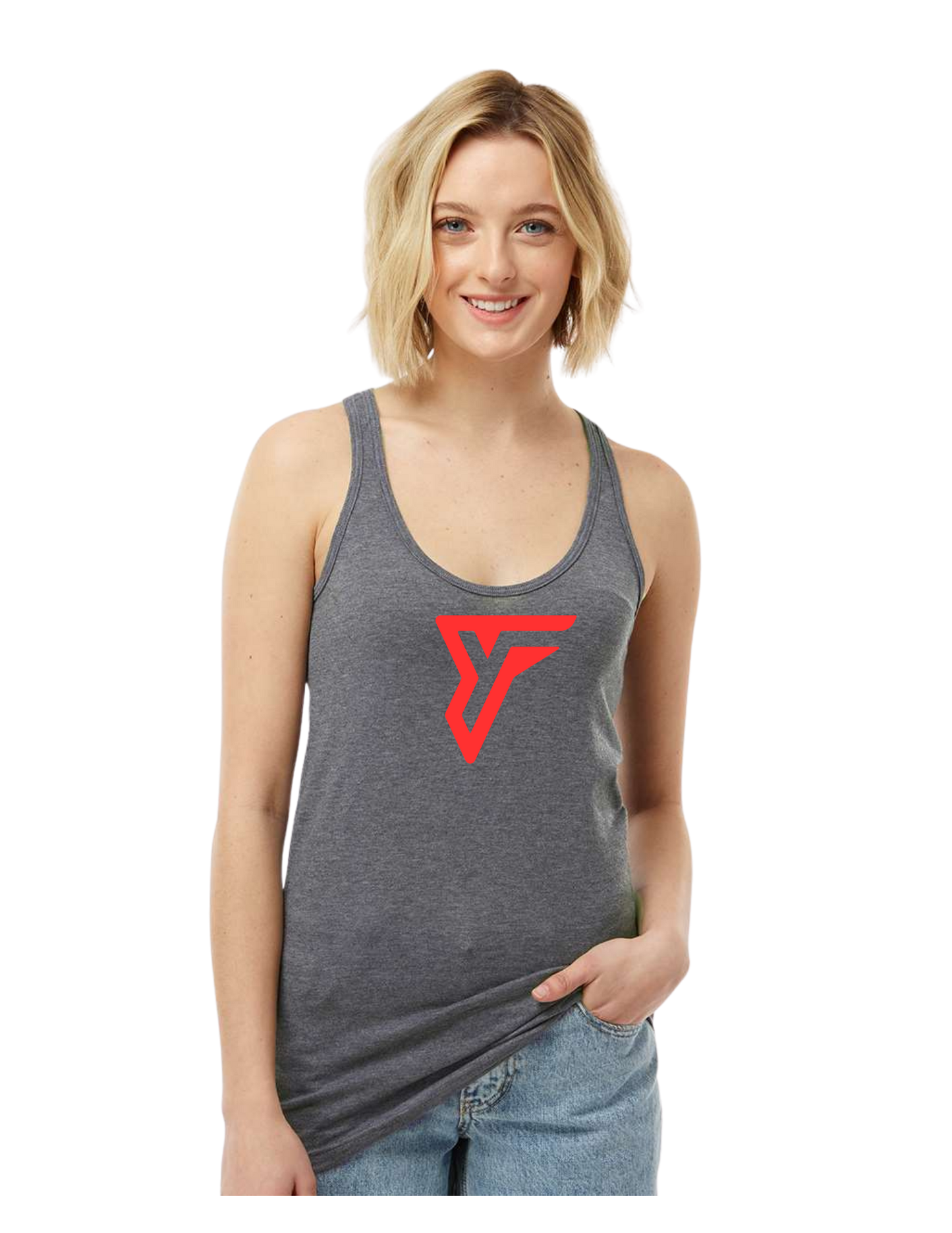 YearnFit YF Logo Women's Tank Top Grey
